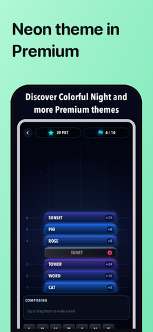 Neon theme in Lettower Premium