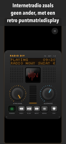 Internetradio zoals geen ander, met een retro puntmatrixdisplay