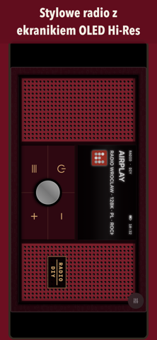 Stylowe radio Cherry Stereo z ekranikiem OLED Hi-Res